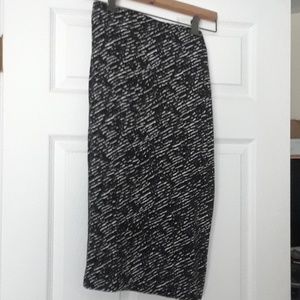 Black and white skirt